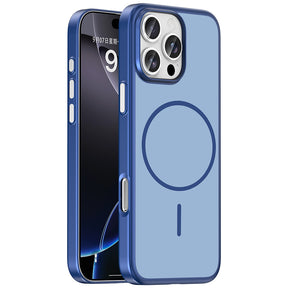 Apple iPhone 16 Pro Kılıf M-Safe Şarj Özellikli Zore Lora PC Kapak