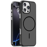 Apple iPhone 16 Pro Kılıf M-Safe Şarj Özellikli Zore Lora PC Kapak