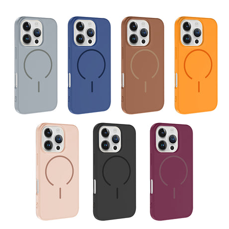 Apple iPhone 16 Pro Kılıf M-safe Şarj Özellikli Zore Meta Kapak