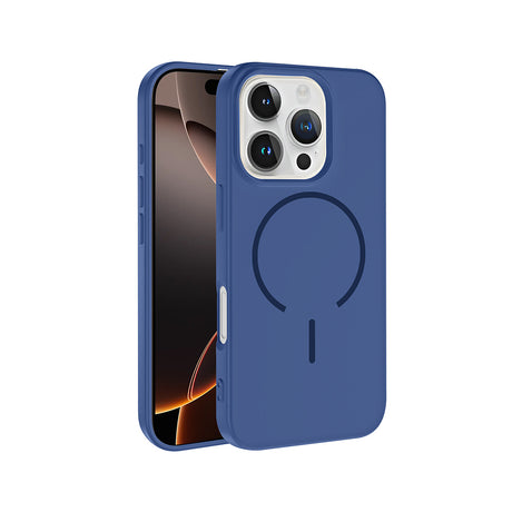 Apple iPhone 16 Pro Kılıf M-safe Şarj Özellikli Zore Meta Kapak