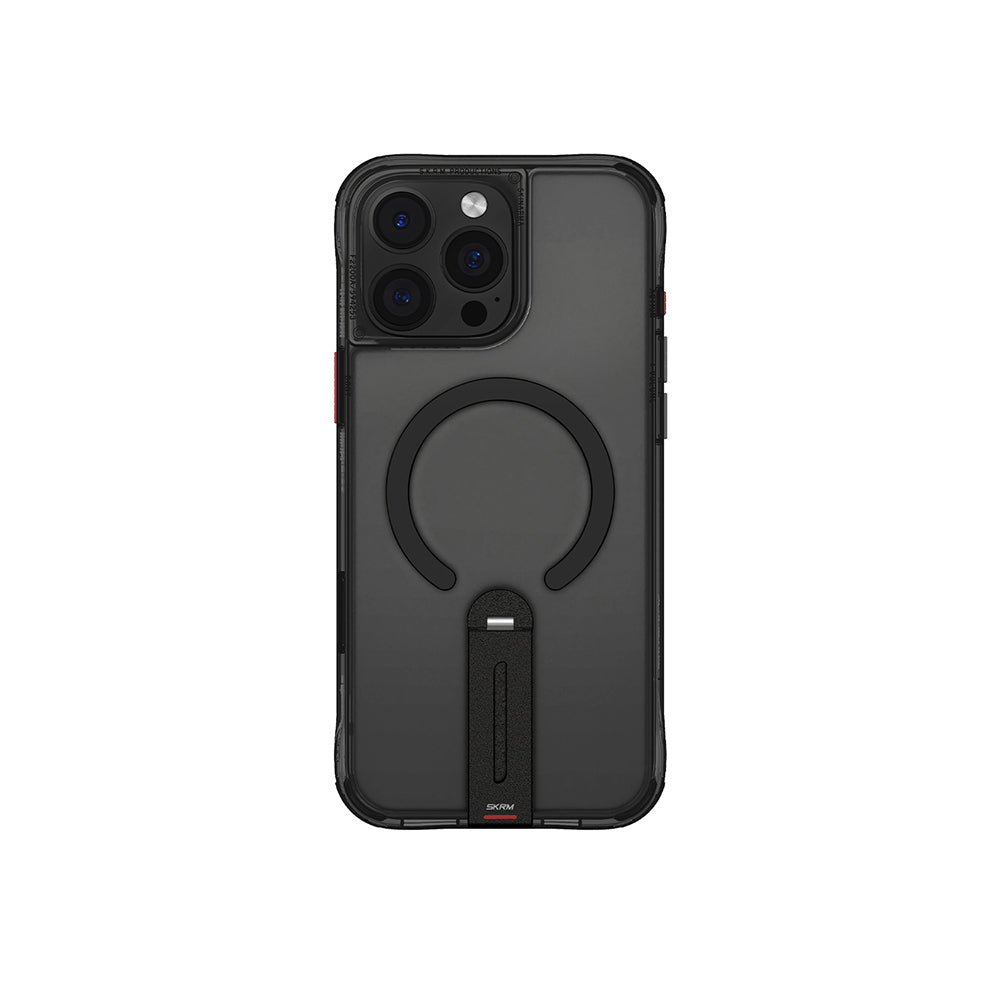 Apple iPhone 16 Pro Kılıf M-safe Şarj Özellikli 360 Derece Dönebilen Standlı Skinarma Helix Kapak