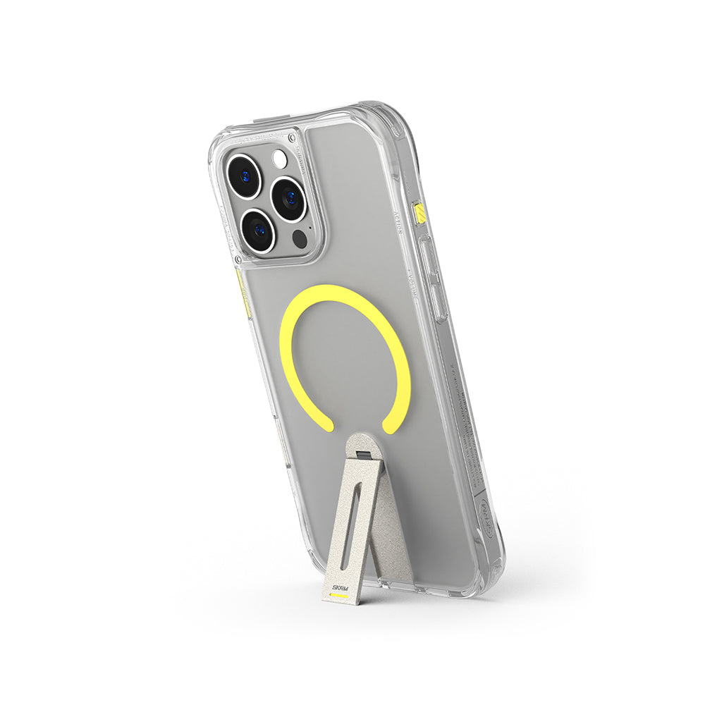 Apple iPhone 16 Pro Kılıf M-safe Şarj Özellikli 360 Derece Dönebilen Standlı Skinarma Helix Kapak