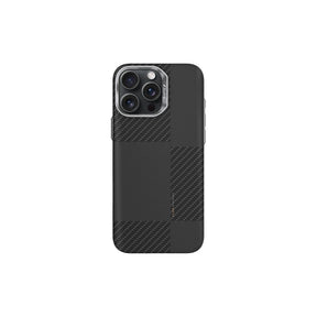 Apple iPhone 16 Pro Kılıf M-safe Şarj Özellikli 600D Metal Kamera Çerçeveli Raptic Aramid Fiber Croxx Mondrian Serisi Kapak