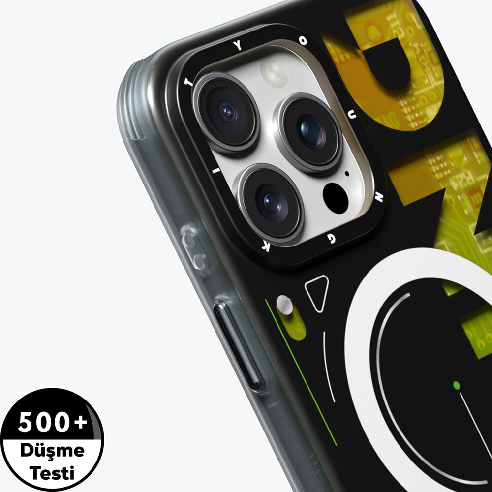 Apple iPhone 16 Pro Kılıf M-safe Şarj Özellikli Airbagli Çift Katmanlı Youngkit Future Serisi Kapak