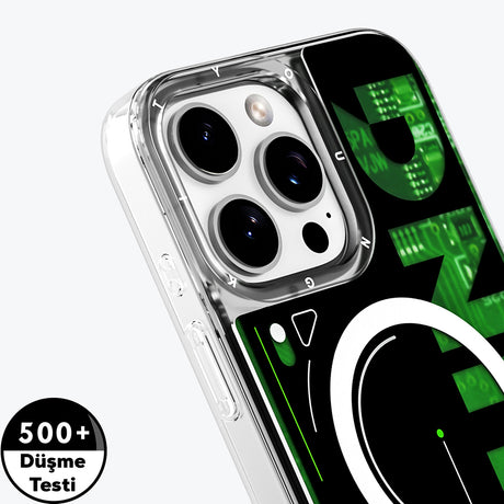 Apple iPhone 16 Pro Kılıf M-safe Şarj Özellikli Airbagli Çift Katmanlı Youngkit Future Streamer Serisi Kapak