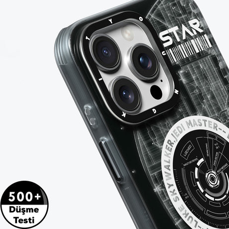 Apple iPhone 16 Pro Kılıf M-safe Şarj Özellikli Airbagli Hologram Tasarımlı Youngkit Interstellar Serisi Kapak