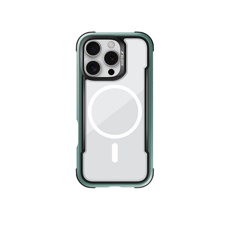 Apple iPhone 16 Pro Kılıf M-safe Şarj Özellikli Airbagli Raptic Shield Serisi Şeffaf Arka Yüzey Kapak