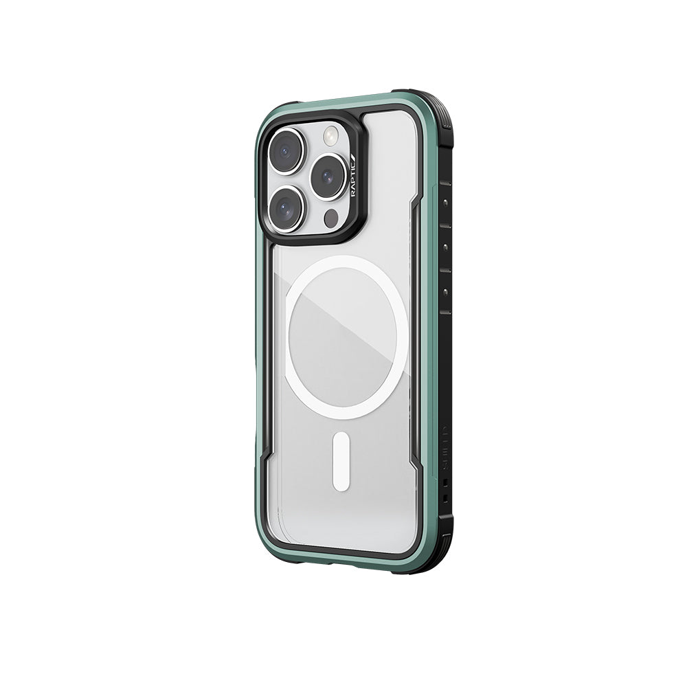 Apple iPhone 16 Pro Kılıf M-safe Şarj Özellikli Airbagli Raptic Shield Serisi Şeffaf Arka Yüzey Kapak