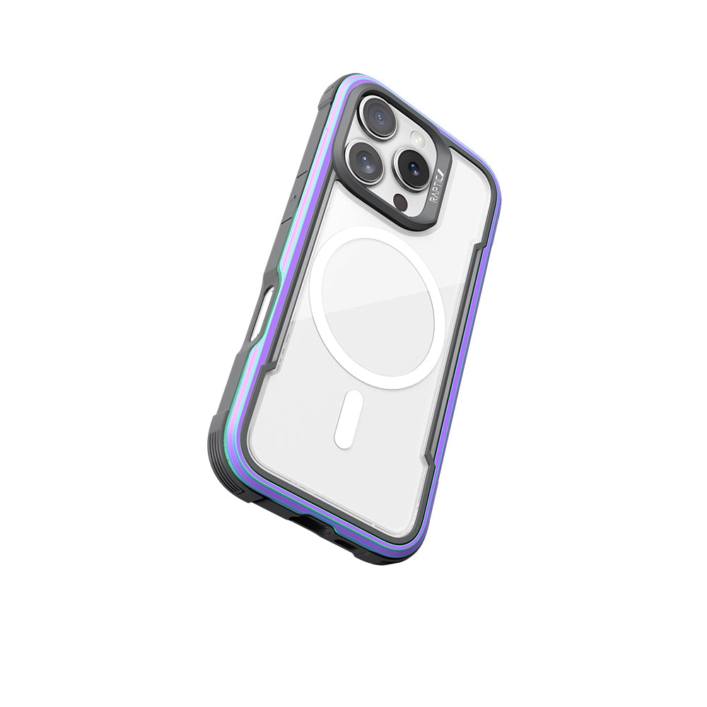 Apple iPhone 16 Pro Kılıf M-safe Şarj Özellikli Airbagli Raptic Shield Serisi Şeffaf Arka Yüzey Kapak