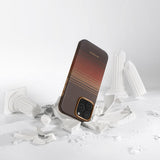 Apple iPhone 16 Pro Kılıf M-safe Şarj Özellikli Aramid Fiber Pitaka Military-Grade Sunset-Moonrise Serisi Sunset Kapak