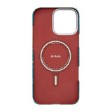 Apple iPhone 16 Pro Kılıf M-safe Şarj Özellikli Aramid Fiber Pitaka Tactile Woven Monogram Serisi Kapak