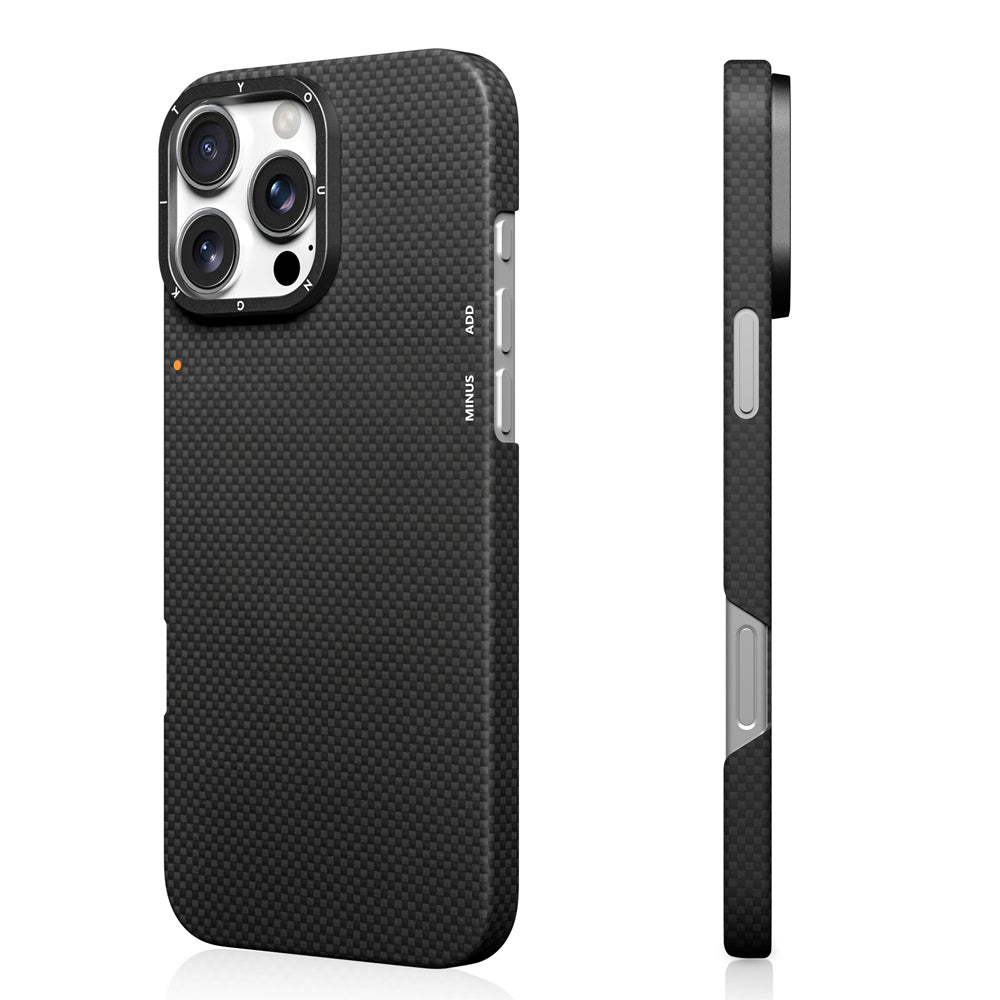 Apple iPhone 16 Pro Kılıf M-safe Şarj Özellikli Aramid Fiber Youngkit 1500D Kevlar Extreme Wing Serisi Kapak