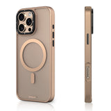 Apple iPhone 16 Pro Kılıf M-safe Şarj Özellikli Cam Arka Yüzey TPU Youngkit Gemstone Serisi Kapak