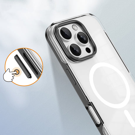 Apple iPhone 16 Pro Kılıf M-safe Şarj Özellikli Çıkarılabilir Arka Yüzeyli Zore Polar Kapak