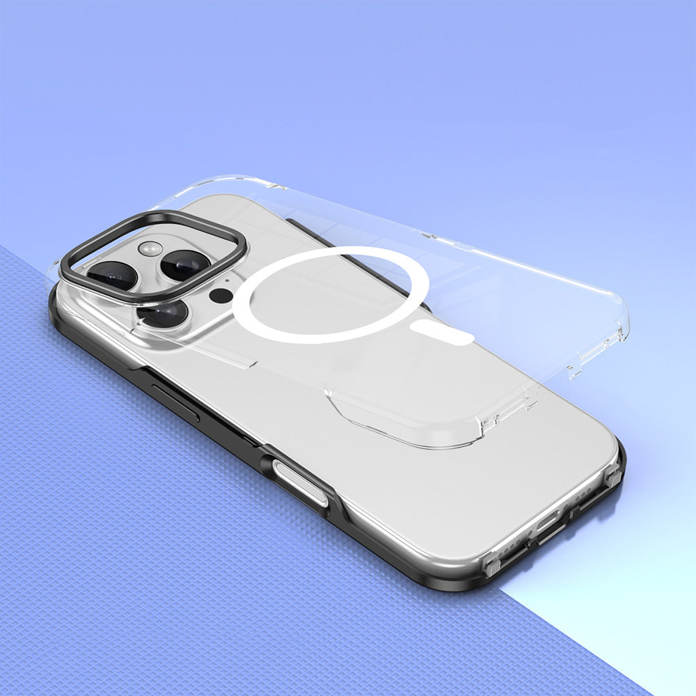 Apple iPhone 16 Pro Kılıf M-safe Şarj Özellikli Çıkarılabilir Arka Yüzeyli Zore Polar Kapak