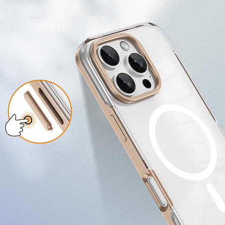 Apple iPhone 16 Pro Kılıf M-safe Şarj Özellikli Çıkarılabilir Arka Yüzeyli Zore Polar Kapak