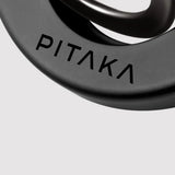 Apple iPhone 16 Pro Kılıf M-safe Şarj Özellikli Grip 3 Standlı Aramid Fiber Pitaka Military Grade Classic Serisi Black-Grey Twill Kapak