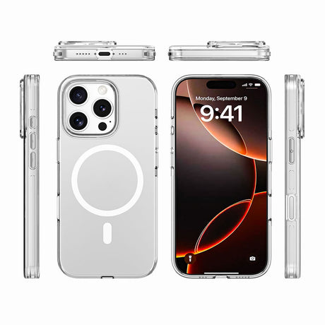 Apple iPhone 16 Pro Kılıf M-safe Şarj Özellikli Kamera Korumalı Zore Kripto Kapak