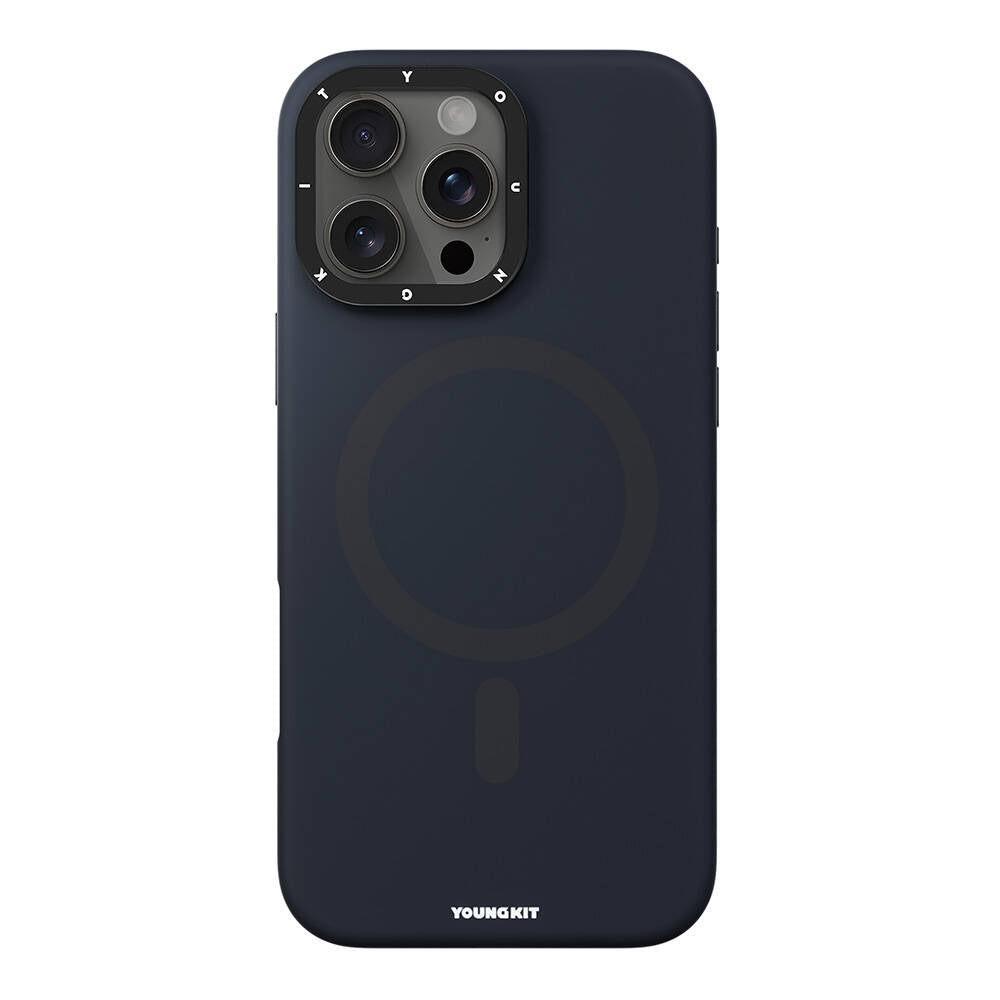 Apple iPhone 16 Pro Kılıf M-safe Şarj Özellikli Kamera Standlı Youngkit Bitty Cream Kapak