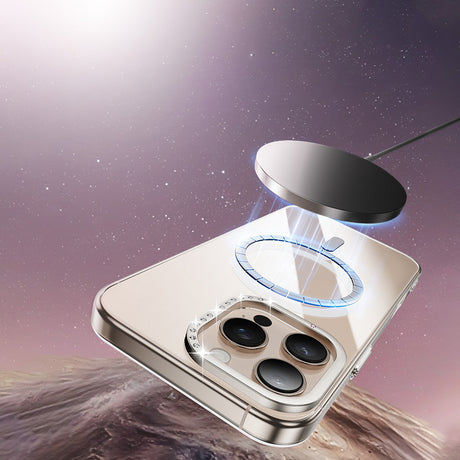 Apple iPhone 16 Pro Kılıf M-safe Şarj Özellikli Kamera Standlı Zore Estop Kapak