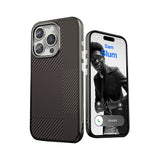 Apple iPhone 16 Pro Kılıf M-safe Şarj Özellikli Karbon Fiber Desenli Mutural Montage Kapak