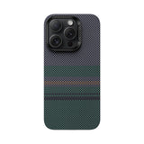 Apple iPhone 16 Pro Kılıf M-safe Şarj Özellikli Karbon Fiber Tasarımlı Benks Aurora ArmorAir Kevlar Kapak