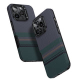 Apple iPhone 16 Pro Kılıf M-safe Şarj Özellikli Karbon Fiber Tasarımlı Benks Aurora ArmorPro Kevlar Kapak