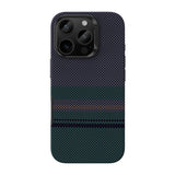 Apple iPhone 16 Pro Kılıf M-safe Şarj Özellikli Karbon Fiber Tasarımlı Benks Aurora ArmorPro Kevlar Kapak