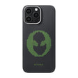 Apple iPhone 16 Pro Kılıf M-safe Şarj Özellikli Lumintex Teknolojili Fosforlu Aramid Fiber Pitaka Tactile Woven Aries Serisi Alien Kapak