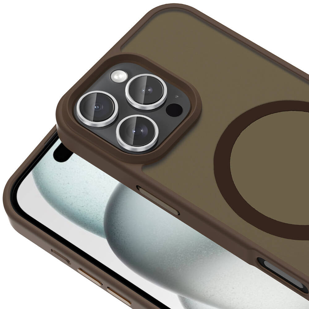 Apple iPhone 16 Pro Kılıf M-safe Şarj Özellikli Mat Arka Yüzey Zore Sio Kapak