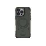 Apple iPhone 16 Pro Kılıf M-safe Şarj Özellikli Metal Kamera Çerçeveli Skinarma Mecha Serisi Kapak