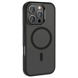 Apple iPhone 16 Pro Kılıf M-safe Şarj Özellikli Parlak Kamera Çerçeveli Zore Kost Kapak
