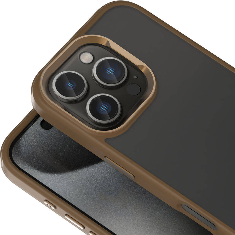 Apple iPhone 16 Pro Kılıf M-safe Şarj Özellikli Parlak Kamera Çerçeveli Zore Kost Kapak