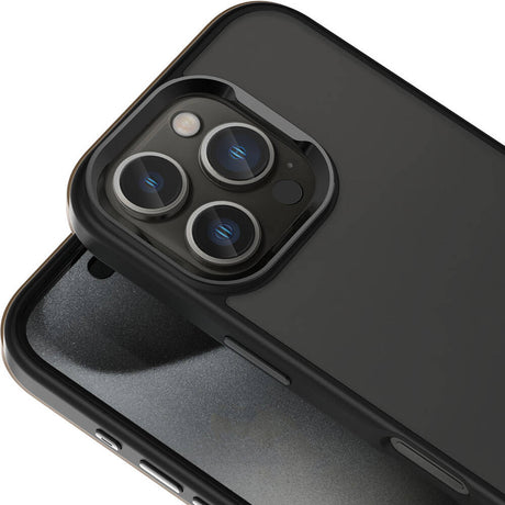 Apple iPhone 16 Pro Kılıf M-safe Şarj Özellikli Parlak Kamera Çerçeveli Zore Kost Kapak