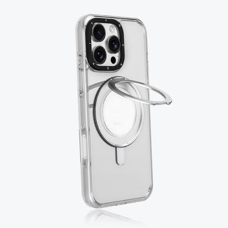 Apple iPhone 16 Pro Kılıf M-safe Şarj Özellikli Parmak Ring Standlı Youngkit Pivot Serisi Kapak