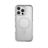 Apple iPhone 16 Pro Kılıf M-safe Şarj Özellikli Raptic Air Serisi Airbag Tasarımlı Metal Köşelikli Şeffaf Kapak
