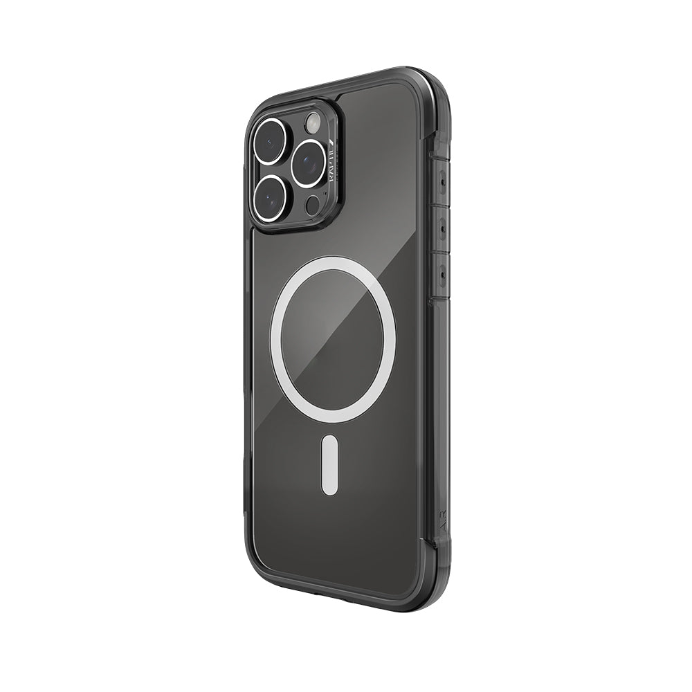 Apple iPhone 16 Pro Kılıf M-safe Şarj Özellikli Raptic Air Serisi Airbag Tasarımlı Metal Köşelikli Şeffaf Kapak