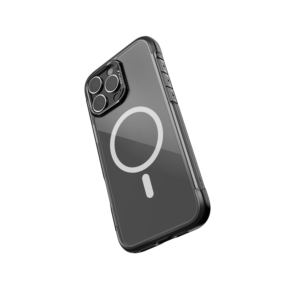Apple iPhone 16 Pro Kılıf M-safe Şarj Özellikli Raptic Air Serisi Airbag Tasarımlı Metal Köşelikli Şeffaf Kapak