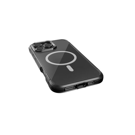 Apple iPhone 16 Pro Kılıf M-safe Şarj Özellikli Raptic Air Serisi Airbag Tasarımlı Metal Köşelikli Şeffaf Kapak