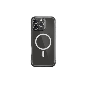 Apple iPhone 16 Pro Kılıf M-safe Şarj Özellikli Raptic Air Serisi Airbag Tasarımlı Metal Köşelikli Şeffaf Kapak