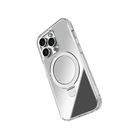 Apple iPhone 16 Pro Kılıf M-safe Şarj Özellikli Raptic Air Stand Serisi Aynalı Arka Yüzey Standlı Kapak