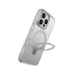 Apple iPhone 16 Pro Kılıf M-safe Şarj Özellikli Raptic Air Stand Serisi Buzlu Transparan Tasarımlı Standlı Kapak