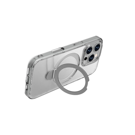 Apple iPhone 16 Pro Kılıf M-safe Şarj Özellikli Raptic Air Stand Serisi Buzlu Transparan Tasarımlı Standlı Kapak