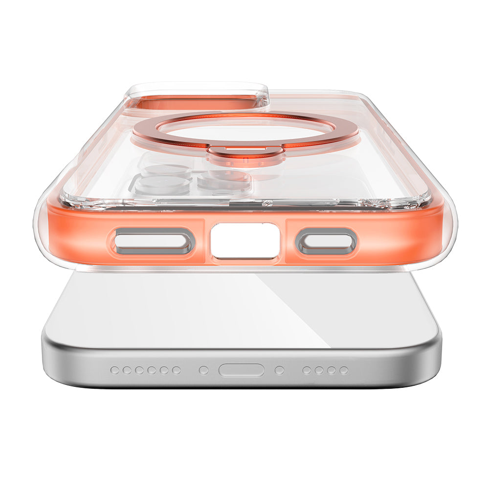 Apple iPhone 16 Pro Kılıf M-safe Şarj Özellikli Raptic AirJoy Serisi 360 Derece Dönebilen Standlı Kapak