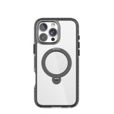 Apple iPhone 16 Pro Kılıf M-safe Şarj Özellikli Raptic AirJoy Serisi Boncuk Tasarımlı 360 Derece Dönebilen Standlı Kapak