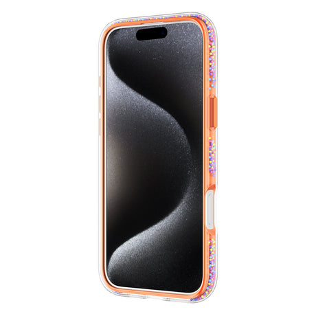 Apple iPhone 16 Pro Kılıf M-safe Şarj Özellikli Raptic AirJoy Serisi Boncuk Tasarımlı Şeffaf Kapak