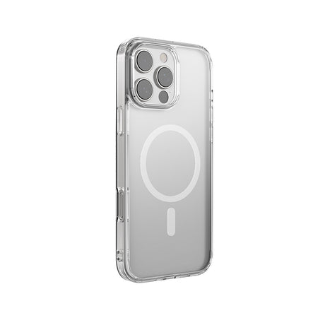 Apple iPhone 16 Pro Kılıf M-safe Şarj Özellikli Raptic Crystal M-safe Serisi Şeffaf Kapak