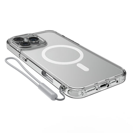 Apple iPhone 16 Pro Kılıf M-safe Şarj Özellikli Raptic Crystal M-safe Serisi Şeffaf Kapak