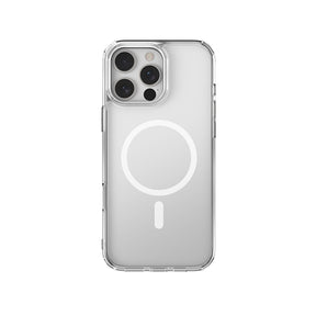 Apple iPhone 16 Pro Kılıf M-safe Şarj Özellikli Raptic Crystal M-safe Serisi Şeffaf Kapak