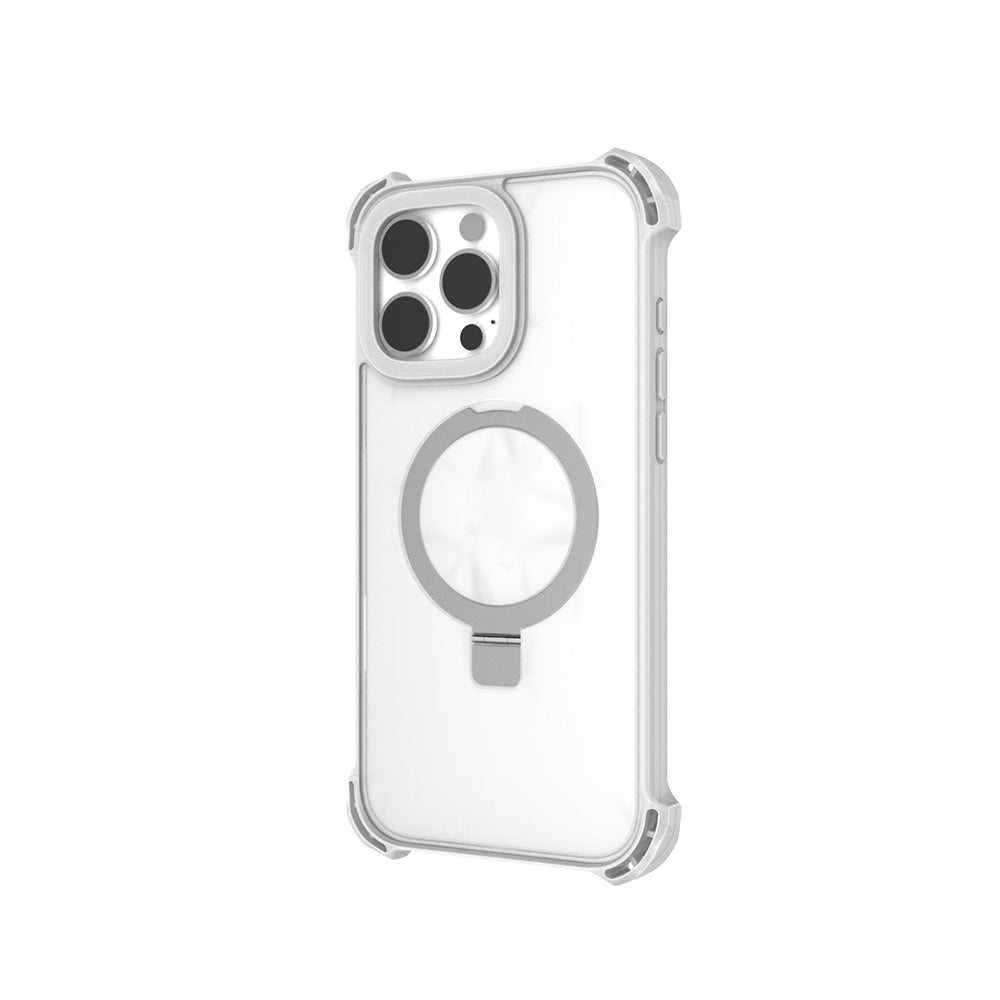 Apple iPhone 16 Pro Kılıf M-safe Şarj Özellikli Raptic Dual Serisi Şeffaf Standlı Kapak